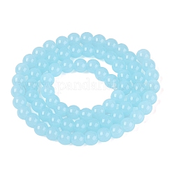 Imitation Jade Glass Beads Strands&nbsp;GLAA-T032-J6mm-07