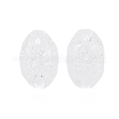 Transparent Crackle Acrylic European Beads&nbsp;CACR-S010-10