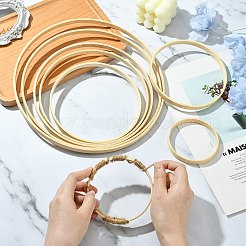 8Pcs 8 Styles Bamboo Embroidery Hoop&nbsp;FIND-CJ0001-97