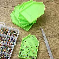 Arrow Shape Plastic Diamond Painting Tray Plate&nbsp;DIY-YW0008-21