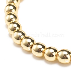 Synthetic Hematite Round Beaded Stretch Bracelet&nbsp;BJEW-JB08582-01