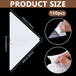 150Pcs Plastic Tab Collar for Clergy Shirt&nbsp;AJEW-BC0008-95