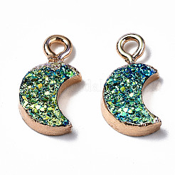 Druzy Resin Pendants&nbsp;X-RESI-S383-007-B01