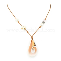 Shell Pendant Necklaces&nbsp;NJEW-TA00179-02