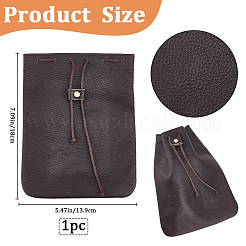 Cowhide Coin Wallets&nbsp;AJEW-WH20002-33B-01