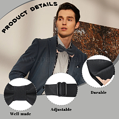 1Pc Polyester Bow Ties for Bridegroom&nbsp;AJEW-SP0003-33