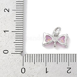 Rack Plating Brass Micro Pave Cubic Zirconia Links&nbsp;KK-Q028-14P