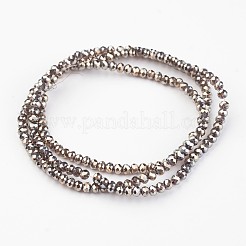 Electroplate Glass Beads Strands&nbsp;EGLA-P018-2mm-FR-B09