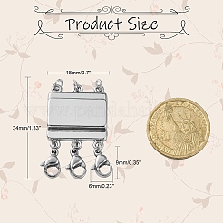 Zinc Alloy Box Magnetic Clasps Converter&nbsp;LS-PALLOY-C159-02P