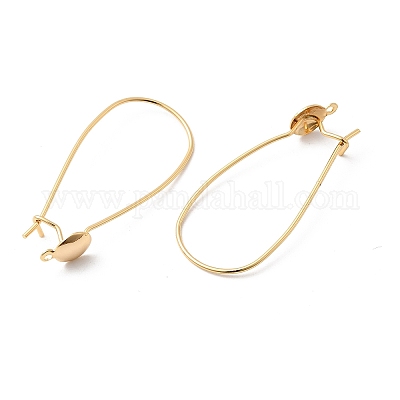 Brass Ear Hooks&nbsp;KK-F916-02G-1