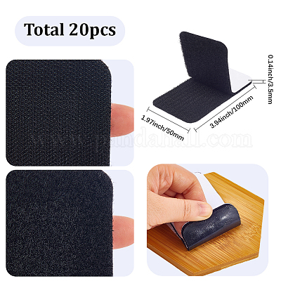 20pcs Self-adhesive Nylon with Polyester Hook and Loop Tapes&nbsp;AJEW-SP0003-22B-1
