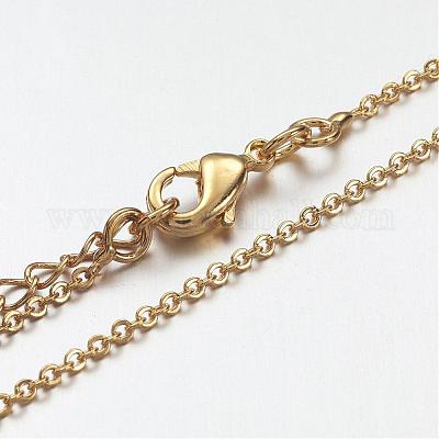 Brass Chain Necklaces&nbsp;MAK-F013-06G-1