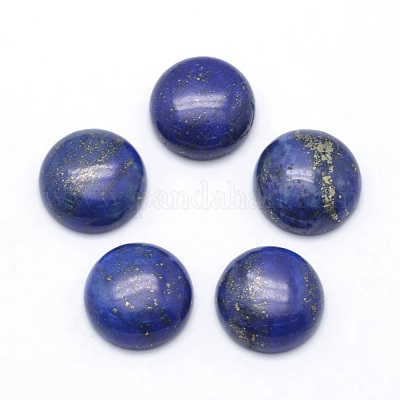 Natural Lapis Lazuli Cabochons&nbsp;G-P393-R11-12mm-1