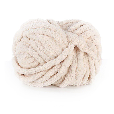 Polyester Wool Jumbo Chenille Yarn, Premium Soft Giant Bulky Chunky Arm  Hand Finger Knitting Yarn, for Handmade Braided Knot Pillow Throw Blanket, 