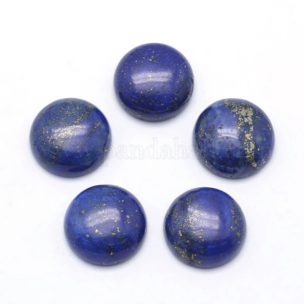 Natural Lapis Lazuli Cabochons&nbsp;G-P393-R11-12mm-1
