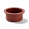 Flat Round Food Grade Silicone Molds, Cake Pan, Bake Tools, Brown, 95.5x41mm, Inner Diameter: 77mm