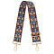 Ethnic Style Embroidered Adjustable Strap Accessory, Dodger Blue, 130x5cm