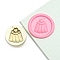 Round Brass Stamp Heads, Golden, Food, 25mm