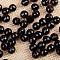 Transparent Acrylic Beads, Round, Black, 20mm, about 110pcs/500g.