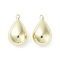 Brass Pendant, Real 18K Gold Plated, Teardrop, 25.5x15.5x12.5mm, Hole: 1.8mm