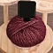 Mohair Glitter Yarn, for Weaving, Knitting & Crochet, Dark Red, 1.5~2mm, about 25g/Skein
