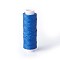 Waxed Polyester Cord, Micro Macrame Cord, for Leather Project, Bracelet Making, Shoe Reparing, Bookbinding, Flat, Royal Blue, 0.8mm, about 32.8 yards(30m)/roll