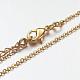 Brass Chain Necklaces&nbsp;MAK-F013-06G-2
