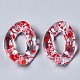 Transparent Spray Paint Acrylic Linking Rings&nbsp;X-TACR-Q276-001D-3