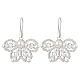 Butterfly Brass Dangle Earrings&nbsp;EJEW-MZ00265-03-1