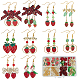 Strawberry Earring Sets&nbsp;DIY-SC0031-57-1