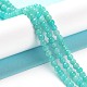 Natural Amazonite Round Bead Strands&nbsp;G-N0081-4mm-17-01-4