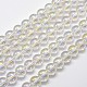 Electroplated Synthetic Quartz Bead Strands&nbsp;EGLA-J061-10mm-AB01-1
