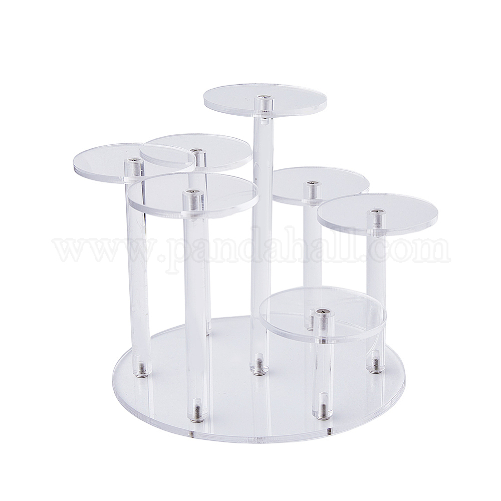 Wholesale 7-Tier Round Acrylic Minifigure Organizer Display Risers ...
