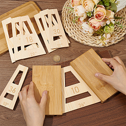 1 Set Trapezoid Wood Segmented Bowl Wedgies&nbsp;WOOD-BC0003-14