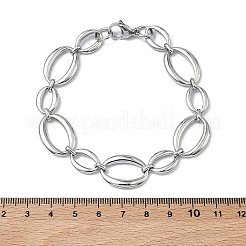 304 Stainless Steel Link Chain Bracelets for Women&nbsp;BJEW-B169-04B-P