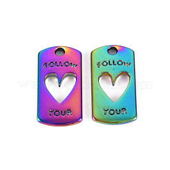 Rainbow Color Alloy Pendants&nbsp;PALLOY-S180-239-NR