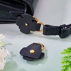 Flower Cowhide Suspension Clasps&nbsp;FIND-TAC0036-055G-02