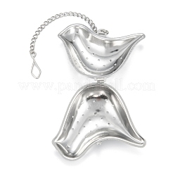 Tarnish Resistant Chick Shape Tea Infuser&nbsp;AJEW-P091-02P