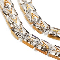 Electroplate Glass Beads Strands&nbsp;EGLA-P066-04A-G01