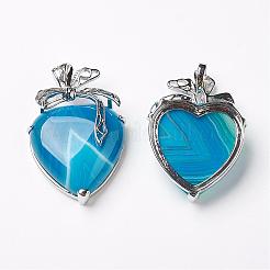 Natural Agate Pendants&nbsp;KK-P103-A01