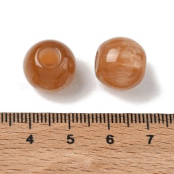 Opaque Resin European Beads&nbsp;RESI-F073-14