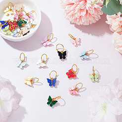 24Pcs 12 Colors Alloy with Acrylic Shoe Charms&nbsp;HJEW-GO00004