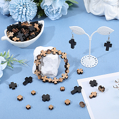 120Pcs 6 Styles Natural Wooden Beads&nbsp;WOOD-SC0002-21