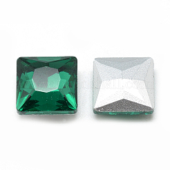 Pointed Back Glass Rhinestone Cabochons&nbsp;RGLA-T027-8x8mm-16