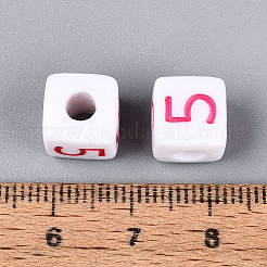 Opaque Acrylic European Large Hole Beads&nbsp;SACR-N020-01A-06
