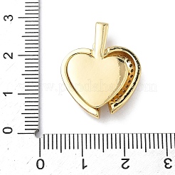 Brass Micro Pave Cubic Zirconia Openable Pendants&nbsp;KK-Z143-04G-01