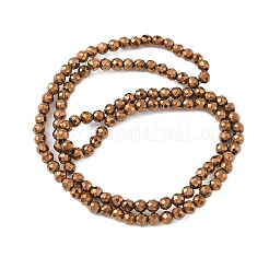Electroplate Synthetic Magnetic Hematite Beads Strands&nbsp;G-A263-B01-02E