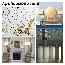 Self-Adhesive 201 Stainless Steel Mirror-Like Finish Molding Trim&nbsp;STAS-WH0033-51B-RG