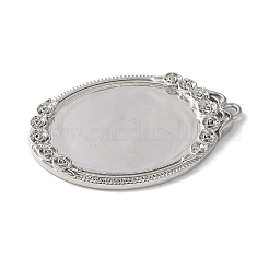 Brass Brass Pendant Cabochon Settings&nbsp;LS-KK-V005-02P-02