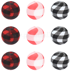 45Pcs 3 Colors Silicone Round Beads Making Kits&nbsp;SIL-SC0003-12